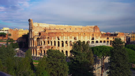 colosseum time lapse, rome, italy