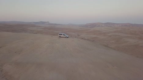 A-van-on-top-of-a-hill-near-the-cliff-in-Mount-Sodom-circa-March-2019