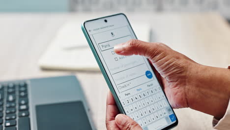 planning a trip to paris with a mobile app