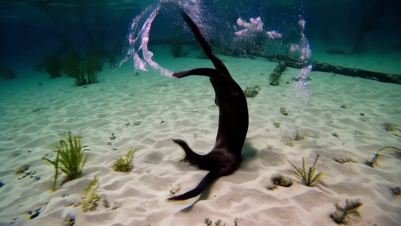 Sea Otter Underwater