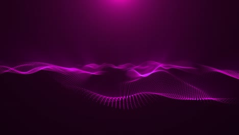 4k abstract pink background wave particles form. stock video stock video