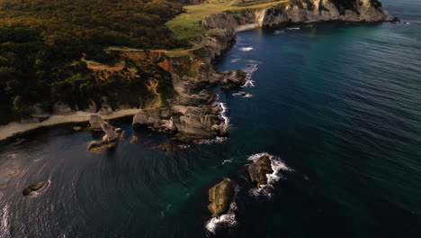 drone coastline view from the black sea