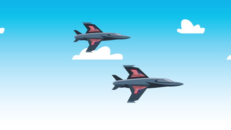 two fighter jets in flight