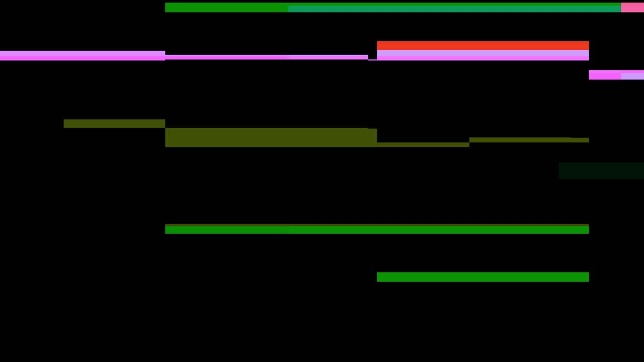 Dynamic, colorful digital glitch with blocky horizontal distortion and artifacts on black background. For tech, cyber, or music video projects