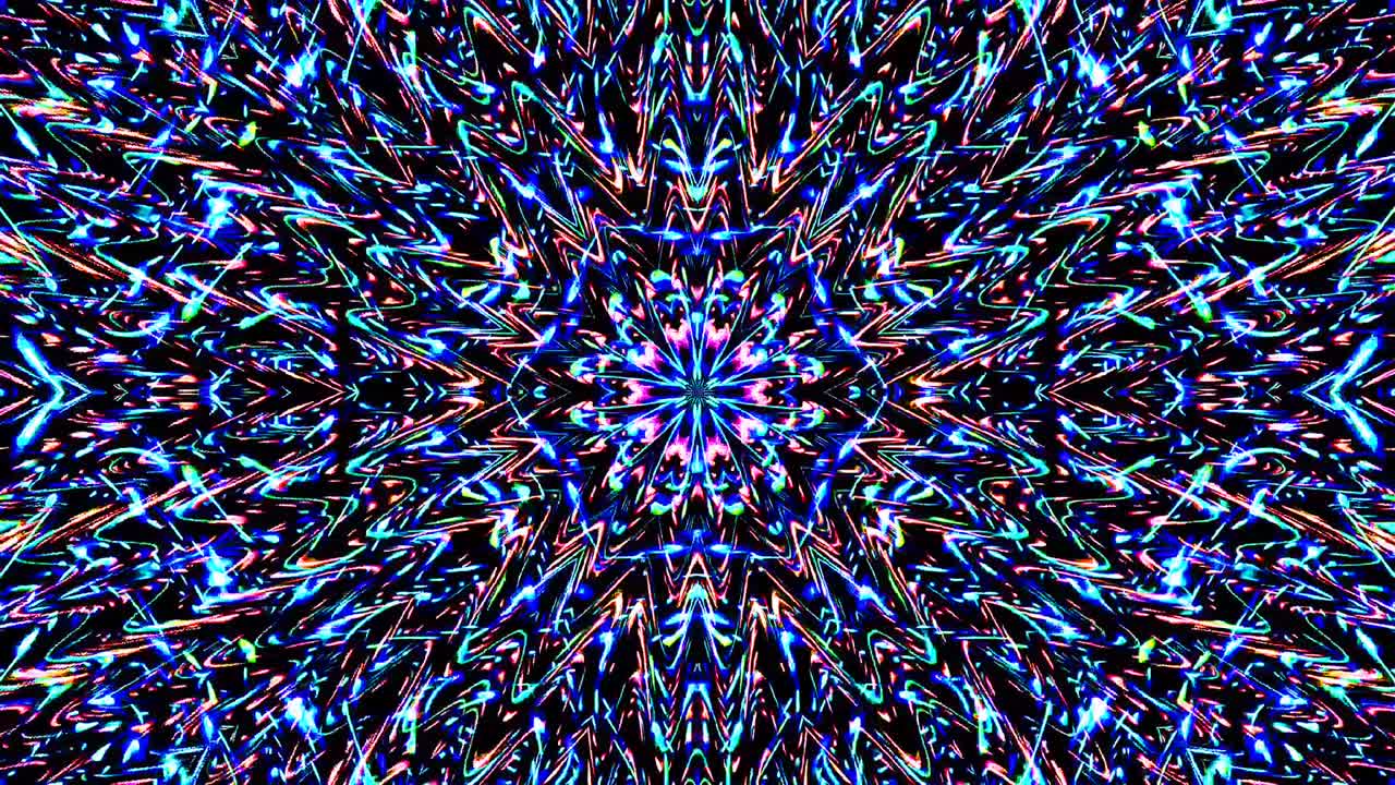 luz abstracta brillante que gobierna el color completo, caleidoscopio