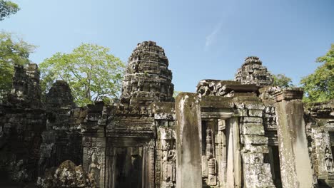 banteay kdei temple ruins in angkor wat, cambodia