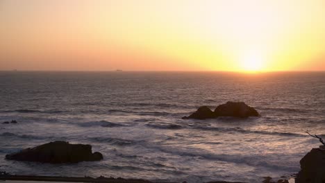 land's end sunset in san francisco, california
