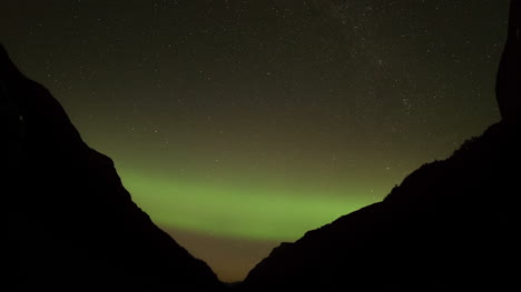 lapso de tiempo de la aurora boreal
