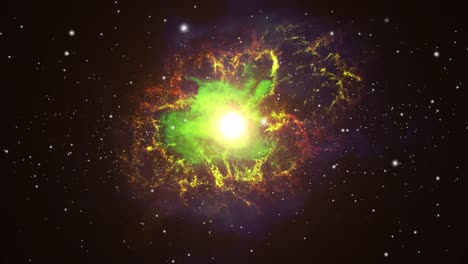 Explosión-De-Nubes-Nebulosas-En-El-Universo