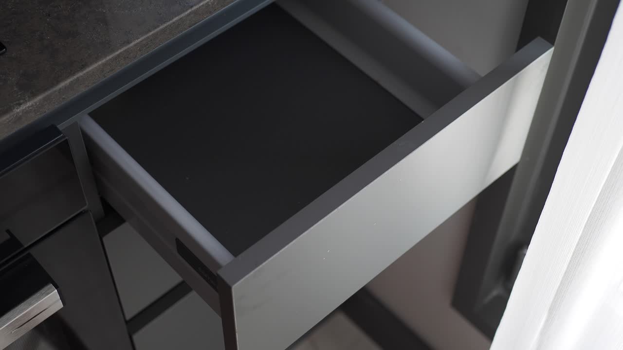 cajón de cocina moderno vacío