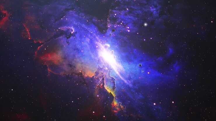galaxien und nebel im weltraum