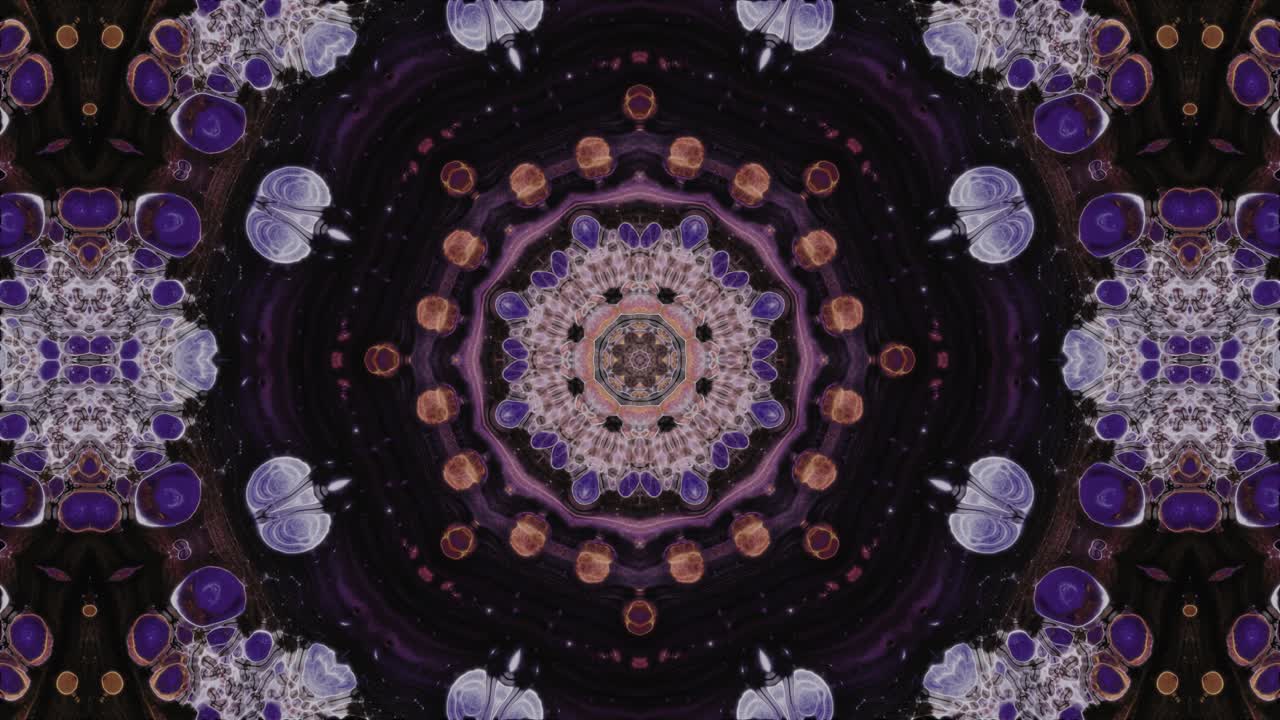 imágenes de caleidoscopio marrón y púrpura - animación