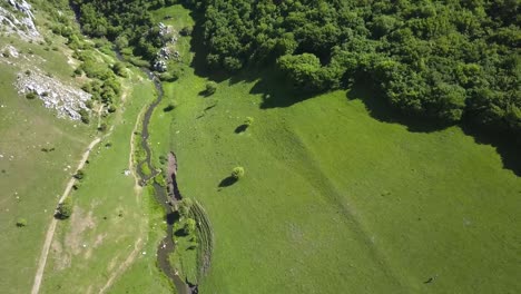 hermosa vista aérea del desfiladero de turda cerca de transilvania