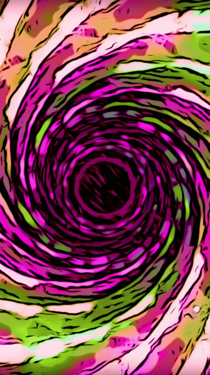 Levende Abstrakt Spiral Hvirvel Animation