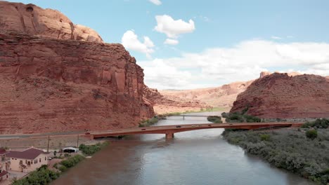 colorado river aerial view in summer season