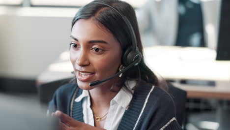 customer service representative with headset