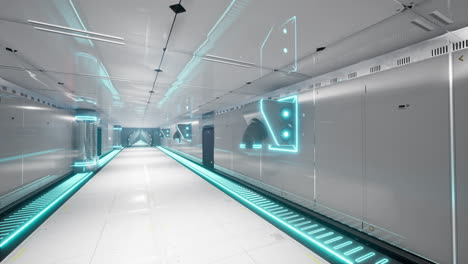 futuristic spaceship corridor