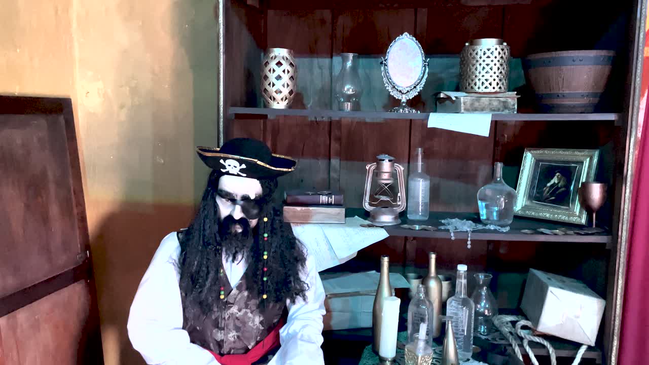 캄페체 멕시코의 도시에서 해적 악기의 총