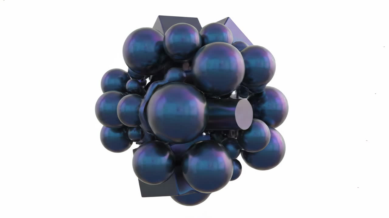 composición geométrica 3d abstracta