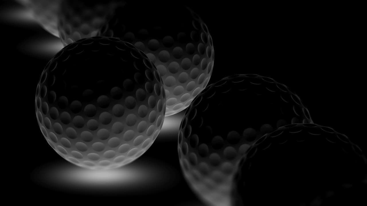 Golfbal. Loopende beelden met 4K-resolutie.