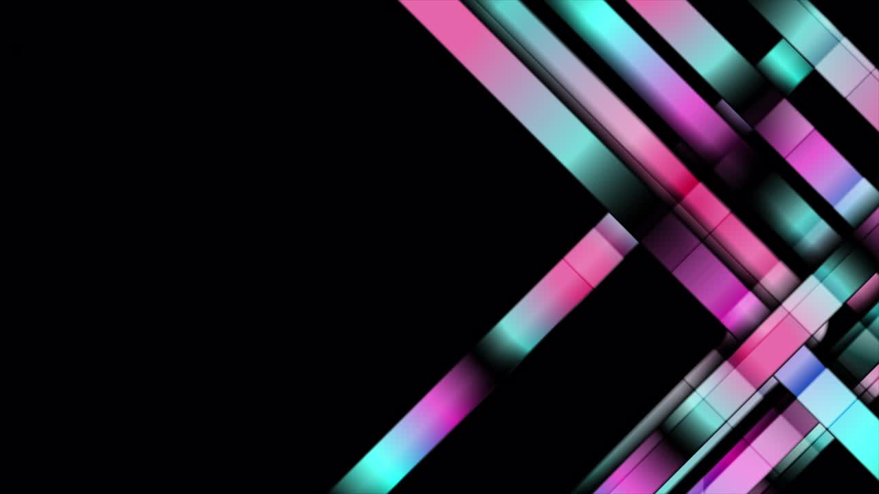 fondo de movimiento geométrico abstracto con rayas brillantes azules y púrpuras