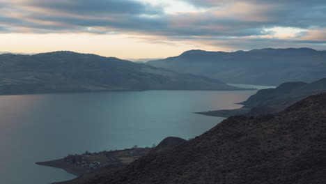 Elevated-Sunset:-Kamloops-Lake's-Quietude