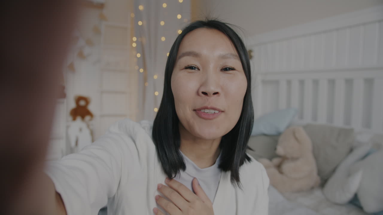 Happy Woman Video Calling