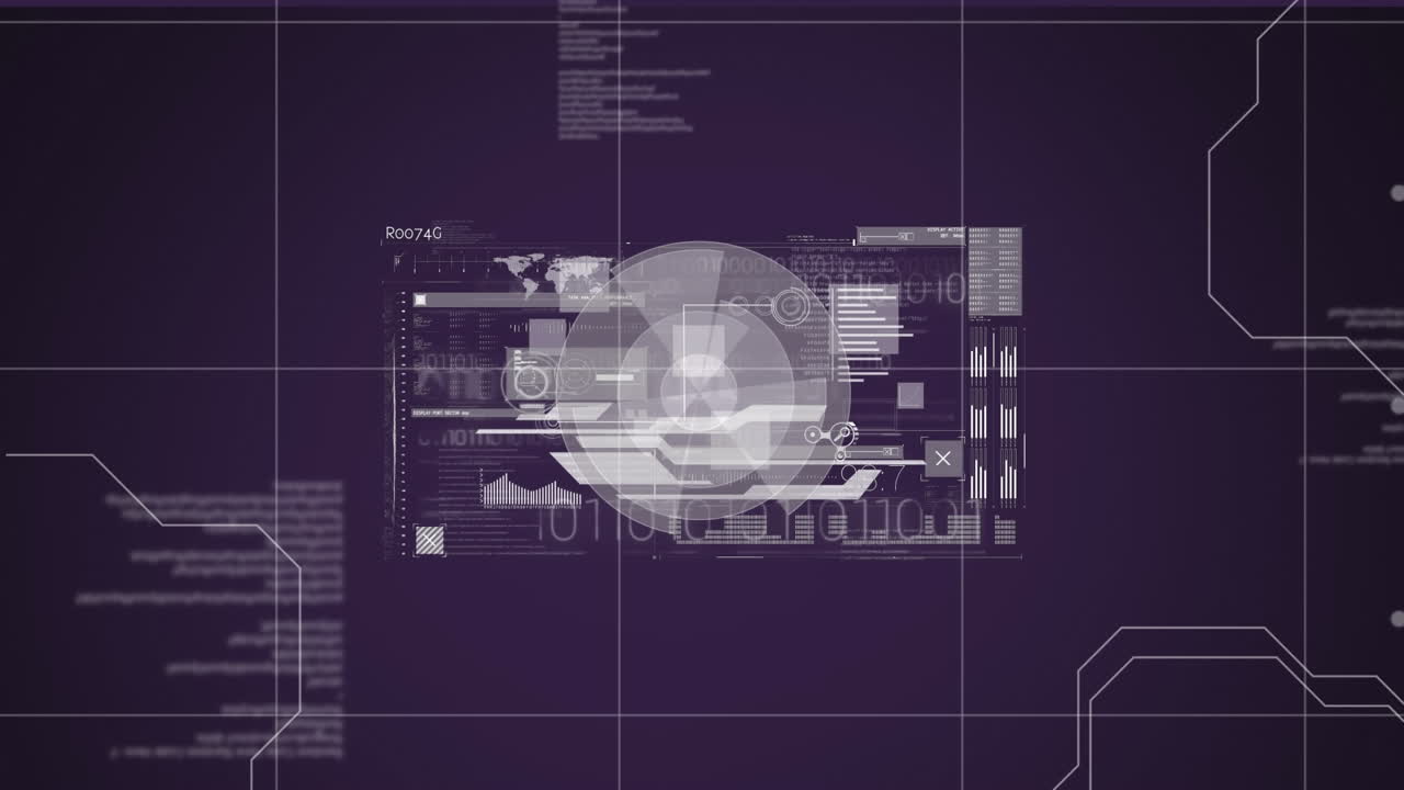 Animation of scope scanning and data processing
