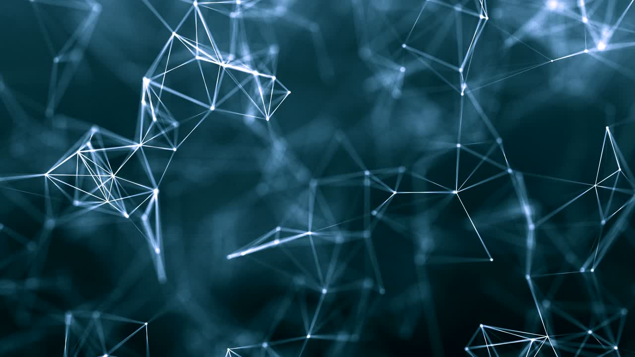 beautiful cg generated 3d seamless loop abstract background with geometry lines and dots