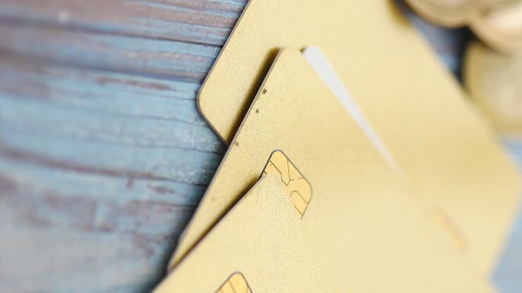 Closeup of Credit Cards