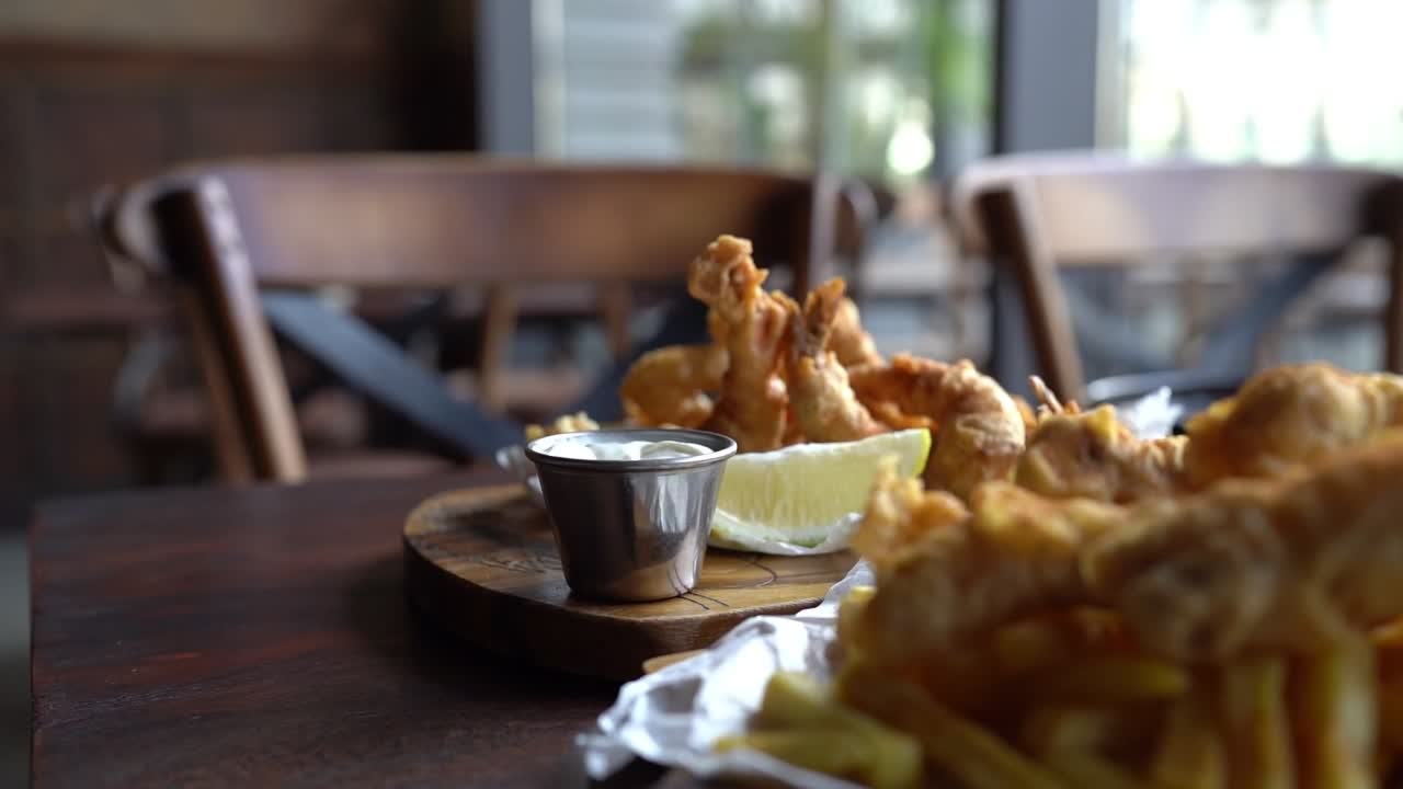 delicious food in fancy restaurant, close up shot
