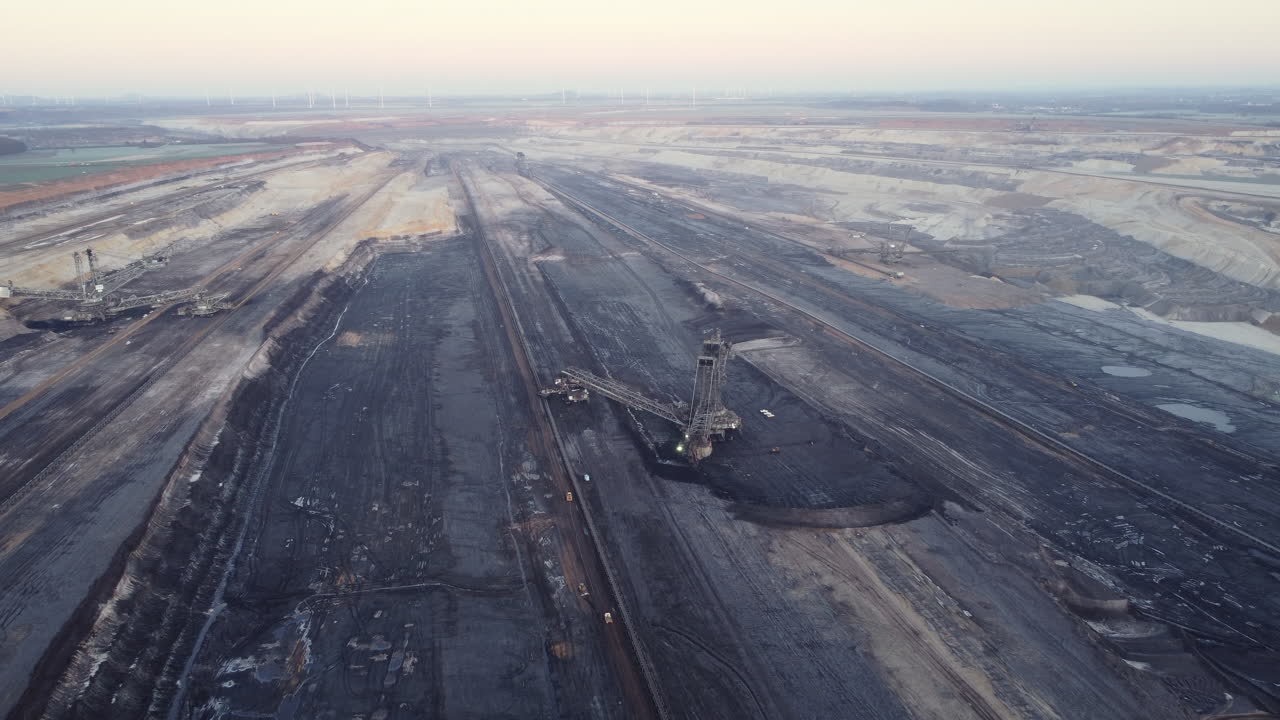 Open Pit Coal Mine Landscape