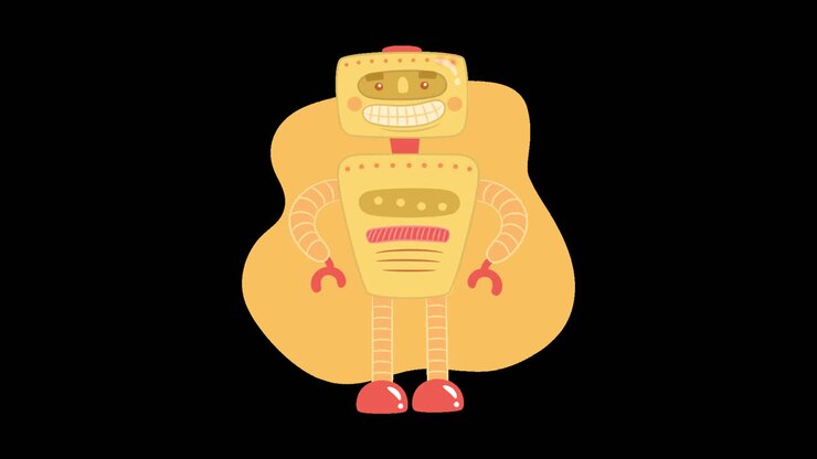 Dolce robot dei cartoni animati
