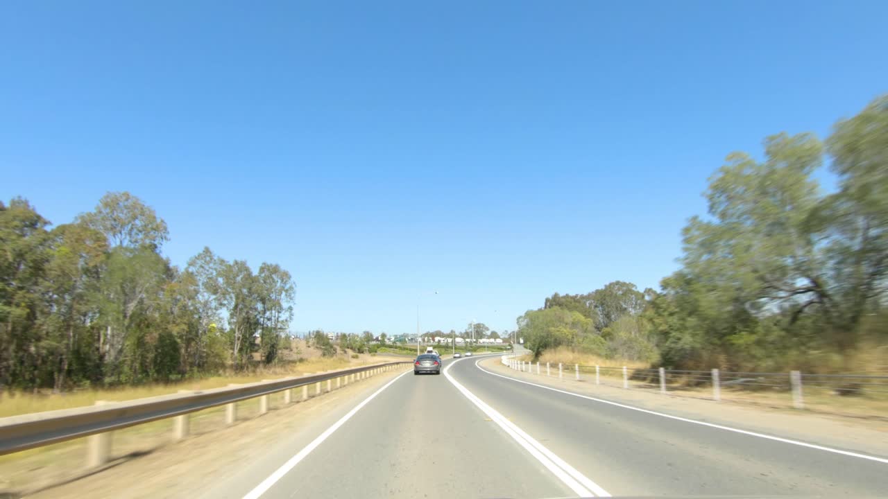 Driving on a Country Road in Australia