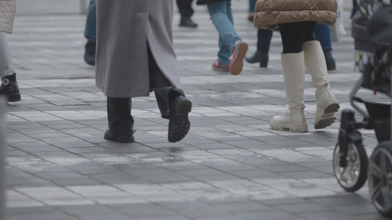 도시 거리에서 는 사람들