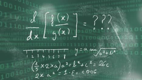 animación del procesamiento de datos matemáticos a través de la codificación binaria