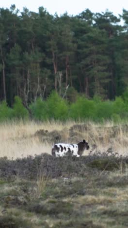 sheep in a forest field