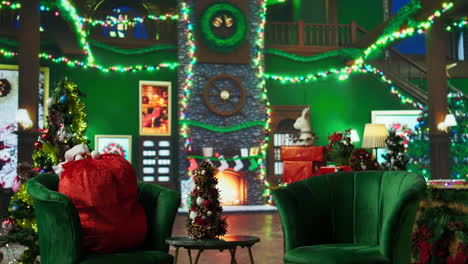 christmas living room scene