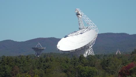 establishing shot of green bank observatory readio telescope in west virginia 6