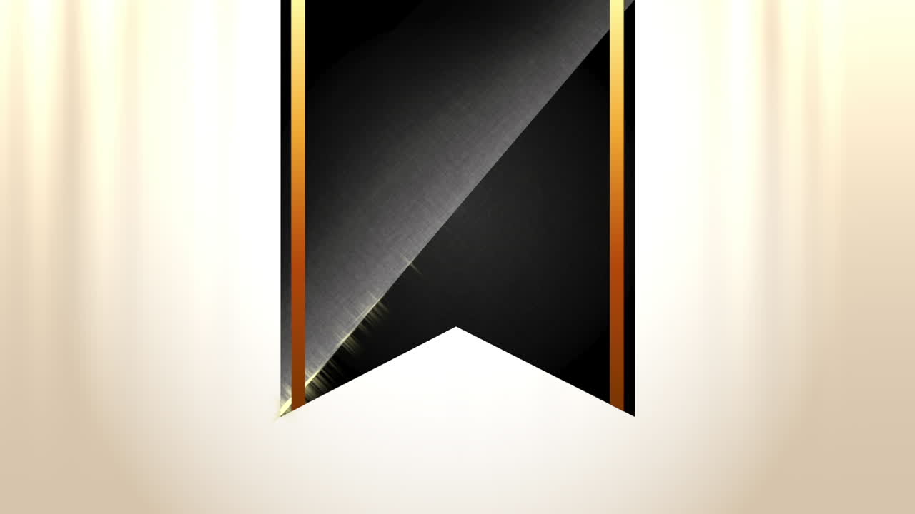 검은색과 금색 리본 디자인