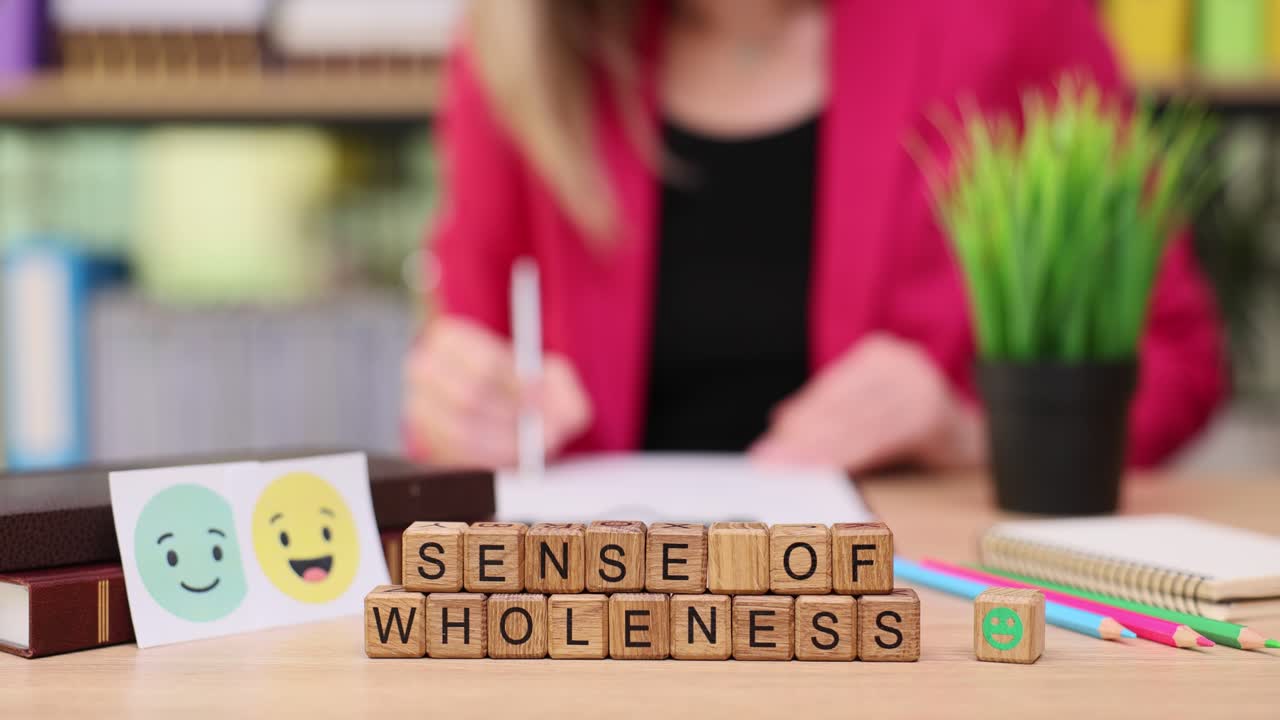 Sense of Wholeness on Wooden Blocks
