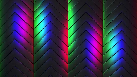abstract geometric pattern with neon light