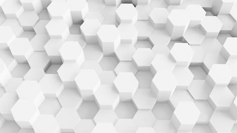 footage of white hexagon with space