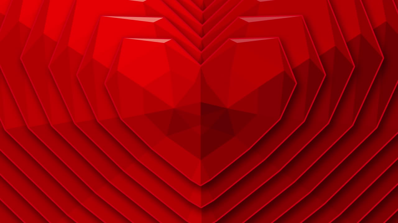 corazones desapareciendo sobre un fondo negro