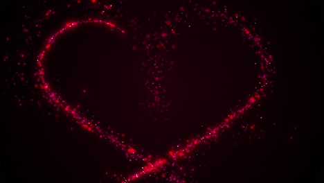 Glamour-Glowing-Red-Heart-Shapes-Particles-Background-Saint-Valentine’s-Day