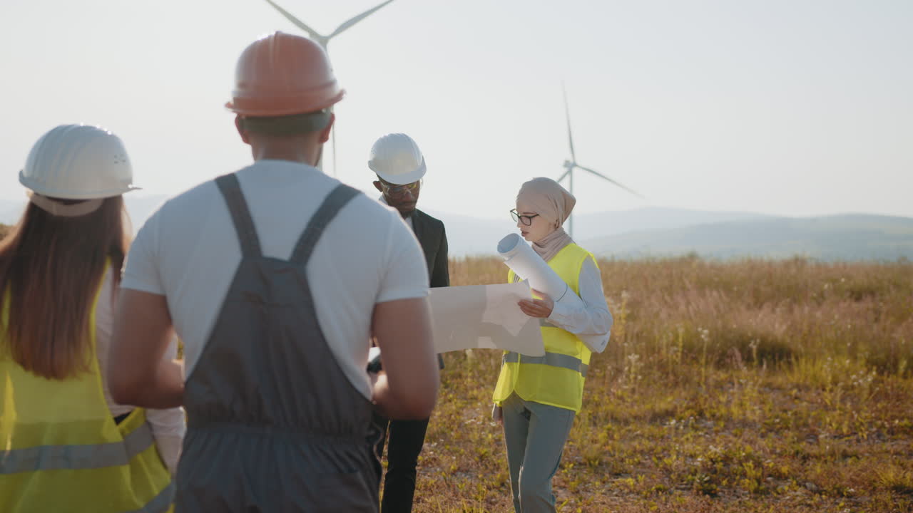 Wind Farm Construction Team Meeting