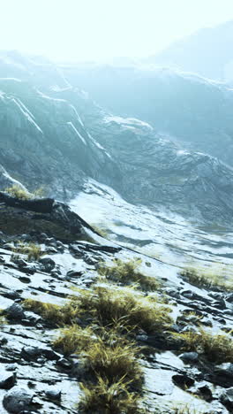 misty mountain landscape