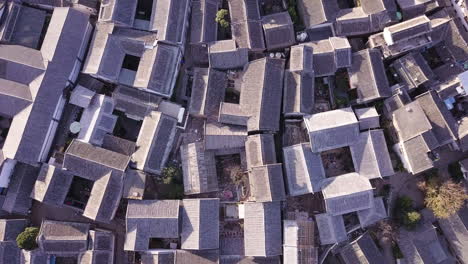 4k bird view lijiang town, yunnan, china