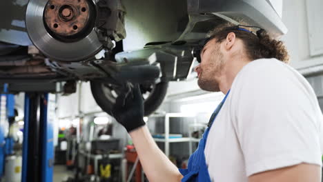 mechanic in the workshop