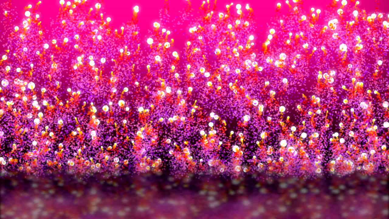 Small ball circle ball Free movement is raising and releasing particles to diffuse.